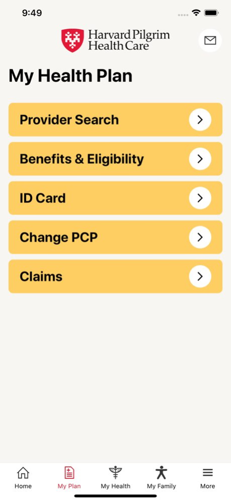 Harvard Pilgrim 75.1.1 Screenshot
