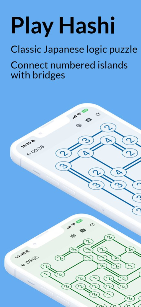 Hashi: Linkdoku Bridges Puzzle 5.4.0 Screenshot
