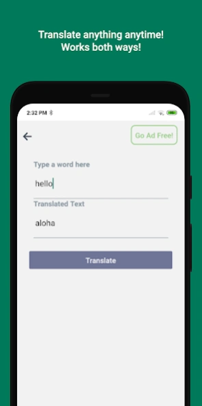 Hawaiian English Translator 5.1 Screenshot