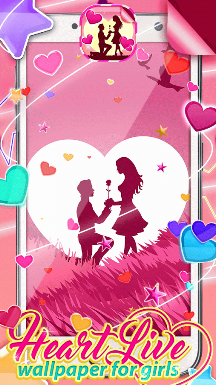 Heart Live Wallpaper for Girls 1.2v
