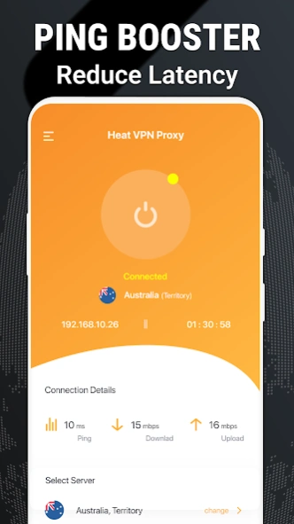 Heat VPN Proxy Master VPN App 15.0 Screenshot