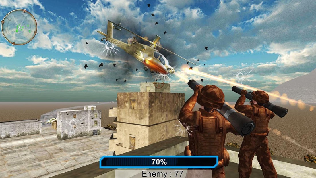 gunship battle helicopter 3d mod apk