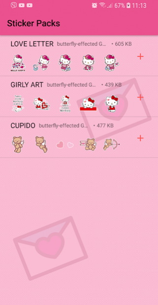 About: Hello Kitty Love Stickers - WAStickerApps (Google Play
