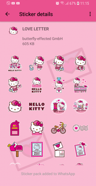 About: Hello Kitty Love Stickers - WAStickerApps (Google Play