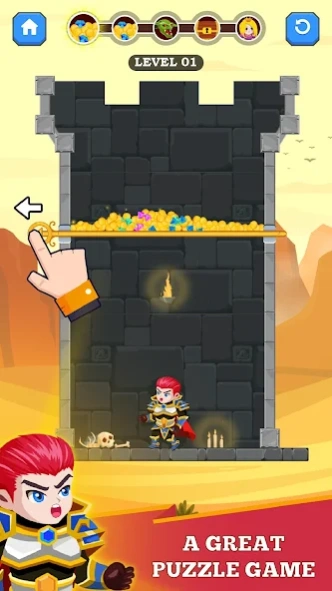 Review Screenshot - Hero Game – Solve Puzzles to Rescue the Princess