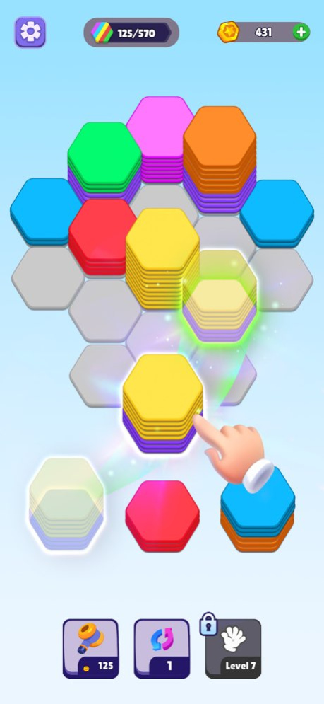 Hexa Color Sorting Puzzle 2.3.4 Screenshot