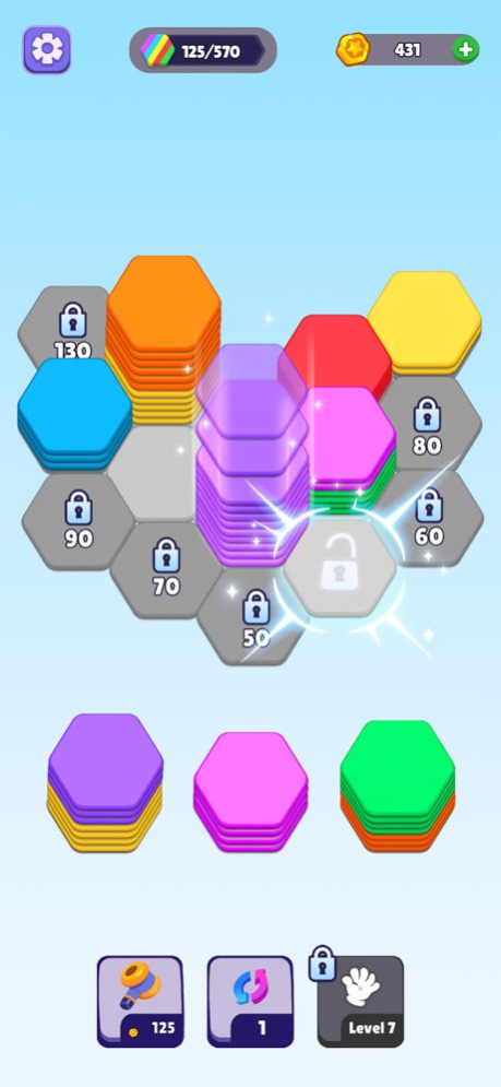 Hexa Color Sorting Puzzle 2.3.4 Screenshot