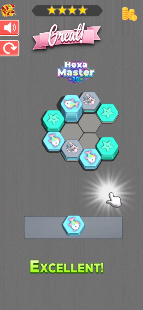 Hexa Sort Merge Puzzle Game 3D 1.0.5 Screenshot