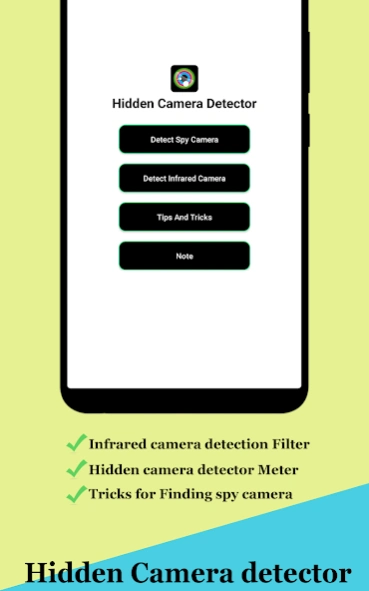 Hidden Camera Detector Finder Screenshot