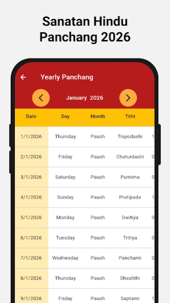 Hindu Calendar Panchang 2026 2.0.47 Screenshot
