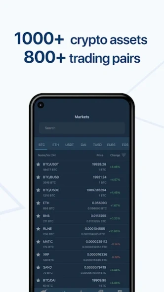 HitBTC cryptocurrency exchange 3.3.5 Screenshot