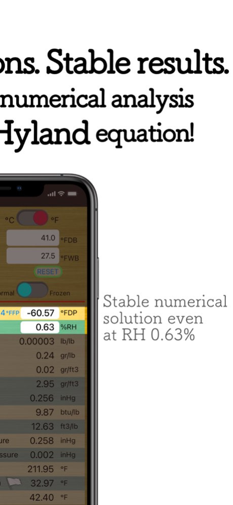 HumidCalc 1.2.8 Screenshot