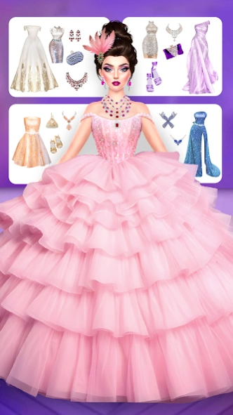 open lace back dress Purple Ice Princess  Little Adventures