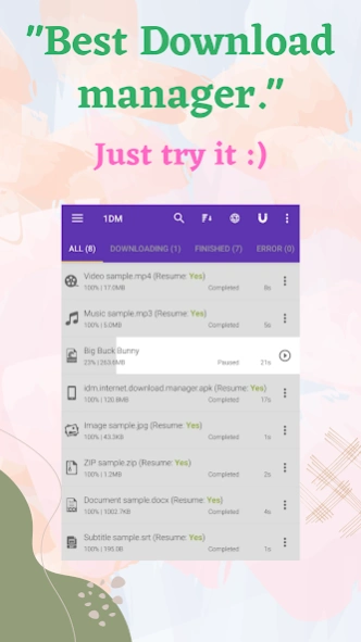 1DM Browser Video Download 17.2 Free Download