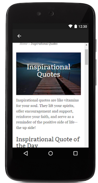 Inspirational Quotes Daily 1.0 Screenshot