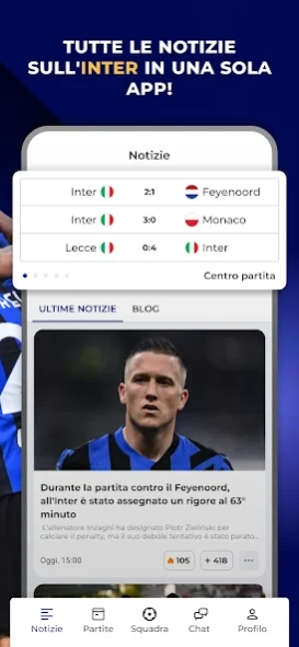 Inter Live - News & Matches 7.6.8 Screenshot