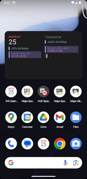 iOS Calendar Widget 9.04 Screenshot