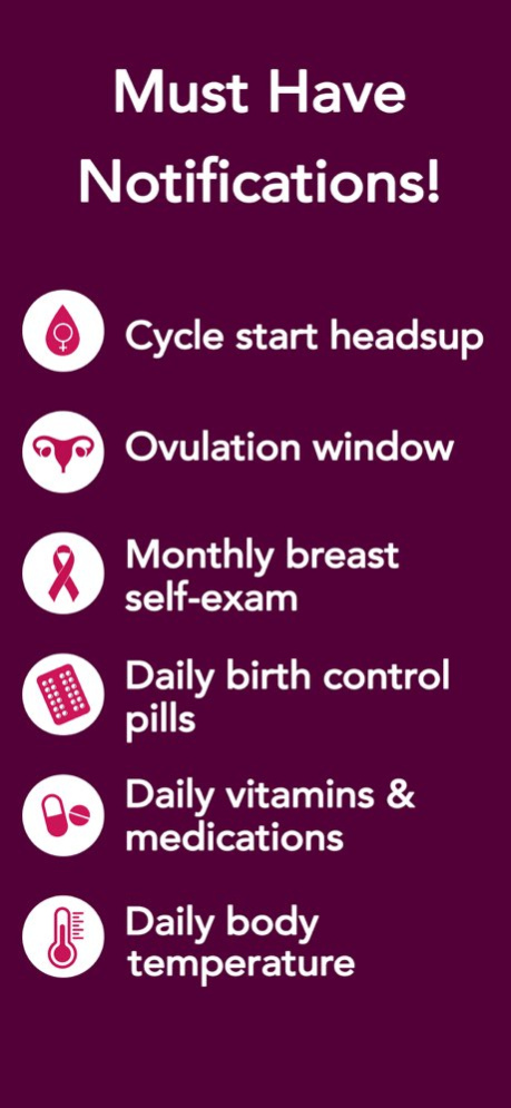iPink Period Tracker 1.0.1 Screenshot