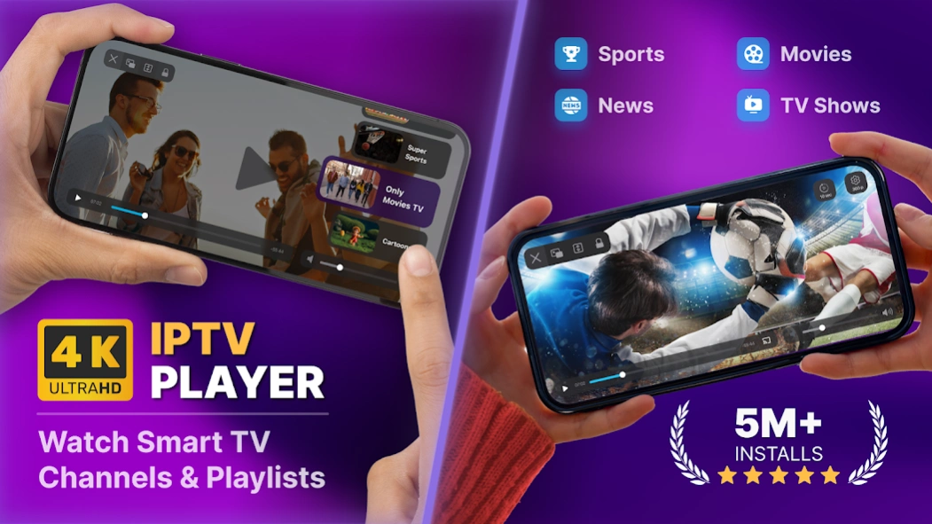 IPTV Player Smart TV Streaming 1.4.7 Free Download