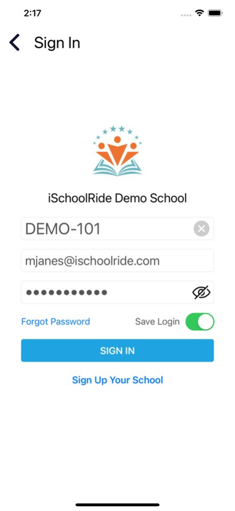 iSchoolRide Tracker 1.7.4 Screenshot
