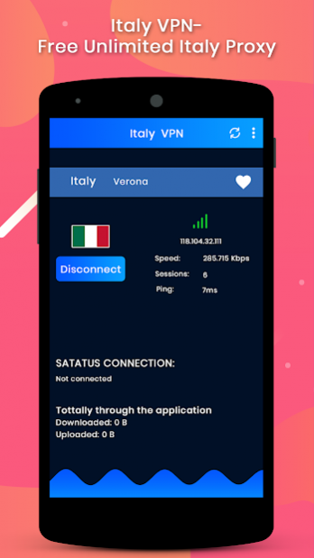 Screenshot - Italy VPN-Free Unlimited Italy Proxy