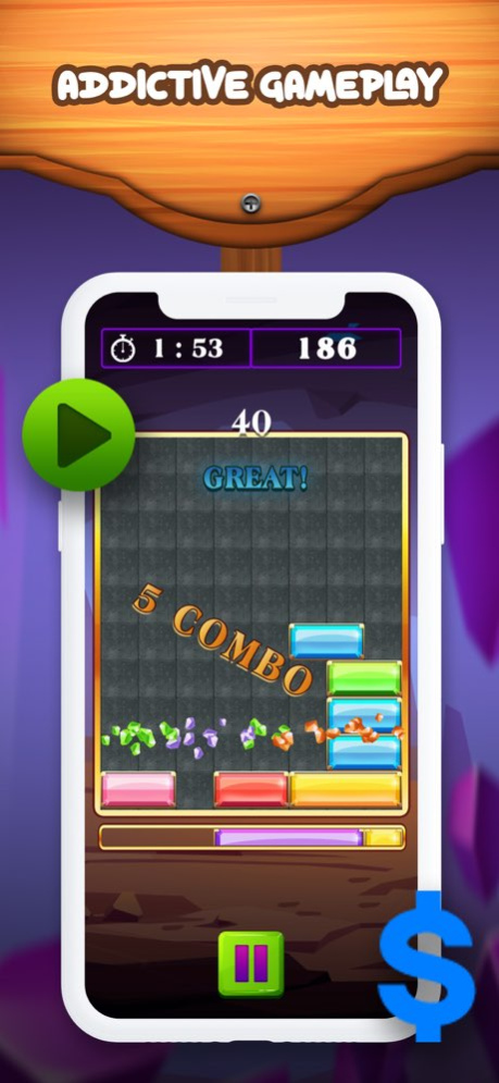 Jewel Slide Drop Blast Puzzle 3.12 Screenshot