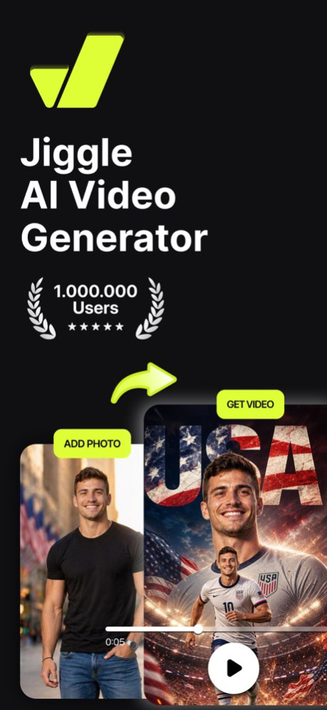 Jiggle - AI Video Generator 3.9.6 Screenshot