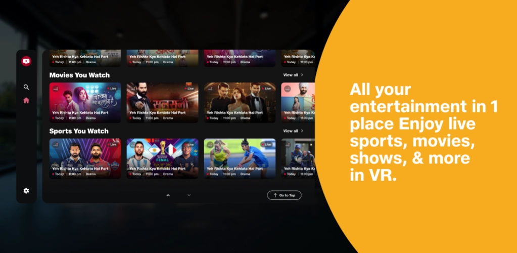 JioTV XR 1.1.11 Screenshot