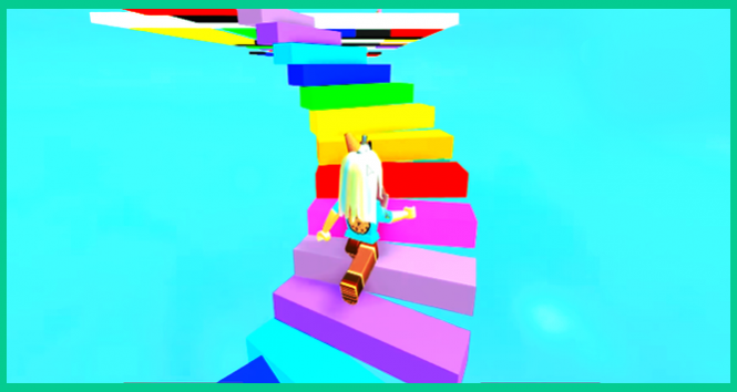 Jumping Into Rainbows Random Game Play Free Download - escape a giant burger obby roblox