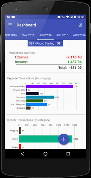 Just Money manager: Budget Bil 0.9.7 Screenshot
