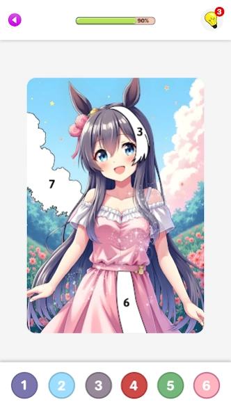 Anime Color By Number Book 1.48 Screenshot