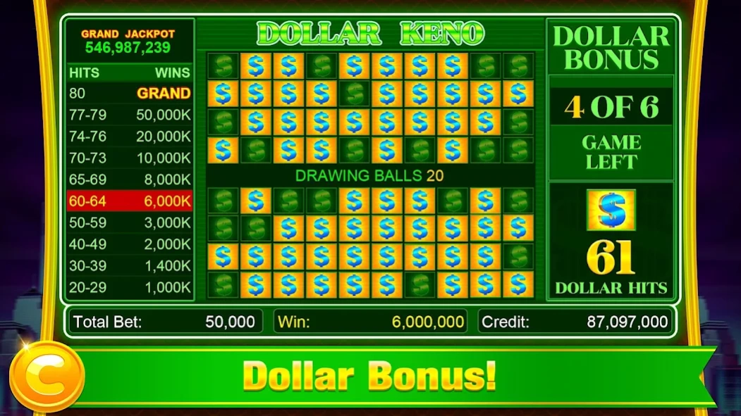 Keno: 4 Card Casino Keno Games 1.0.2 Screenshot