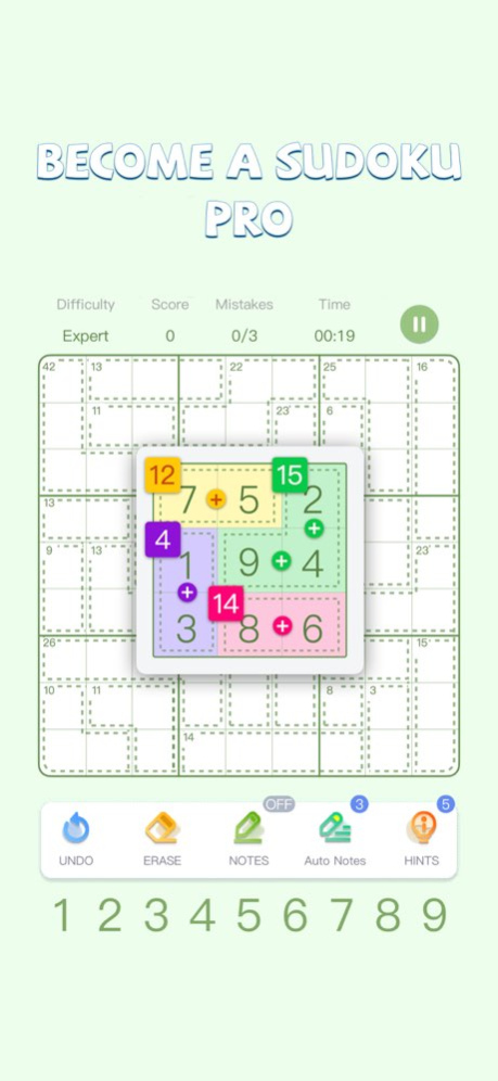 Killer Sudoku Master-SumSudoku 1.5.0 Screenshot