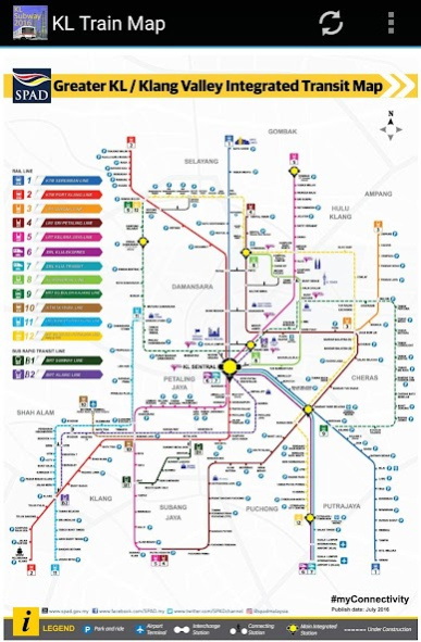 Klang Valley (KL) MRT LRT Map 2020 2020 Free Download