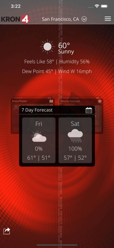 KRON4 Wx - San Francisco 6.2.512 Screenshot