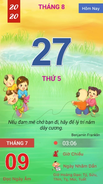 Lịch Nói 4.0 - Lịch Vạn Niên 7.1.7 Screenshot