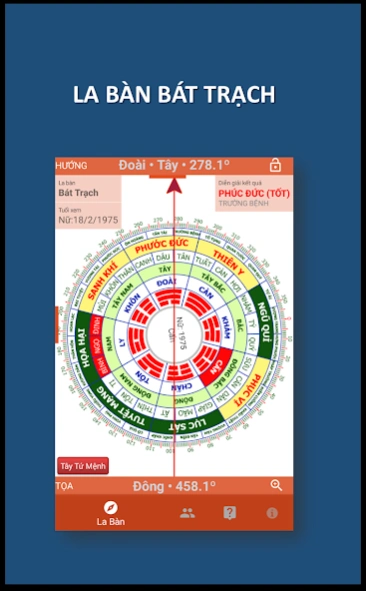 7. Ứng dụng la bàn phong thủy trên điện thoại