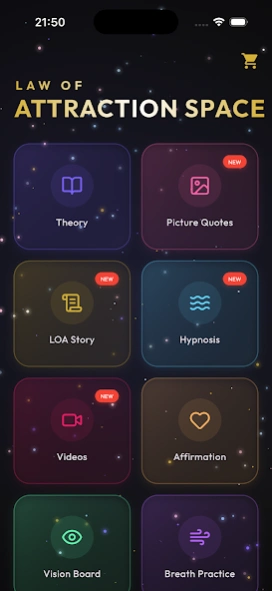 Law of Attraction Space Screenshot