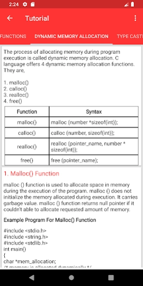 Learn C 1.8 Screenshot