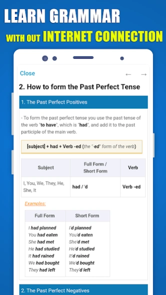 English Grammar Exercises Test 1.9 Screenshot