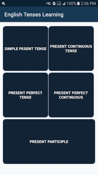 Learn English tenses offline 1.11 Screenshot
