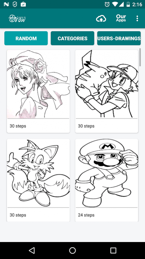 Review Screenshot - Learn To Draw Your Favorite Anime and Cartoon Characters