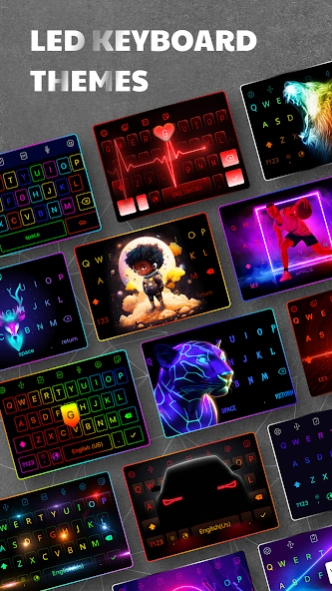 Review Screenshot - LED Keyboard – LED Themes to Bring Your Android Keyboard to Life