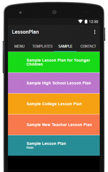 Lesson Plan Templates 20.0 Screenshot