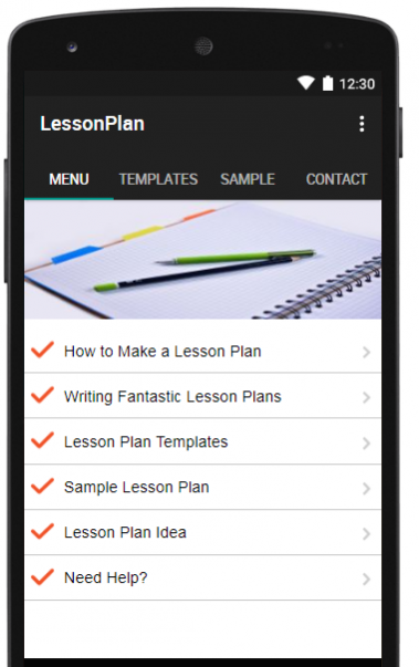 Lesson Plan Templates 20.0 Screenshot
