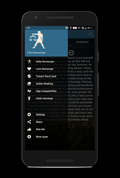 Libra Horoscope 2.5 Screenshot