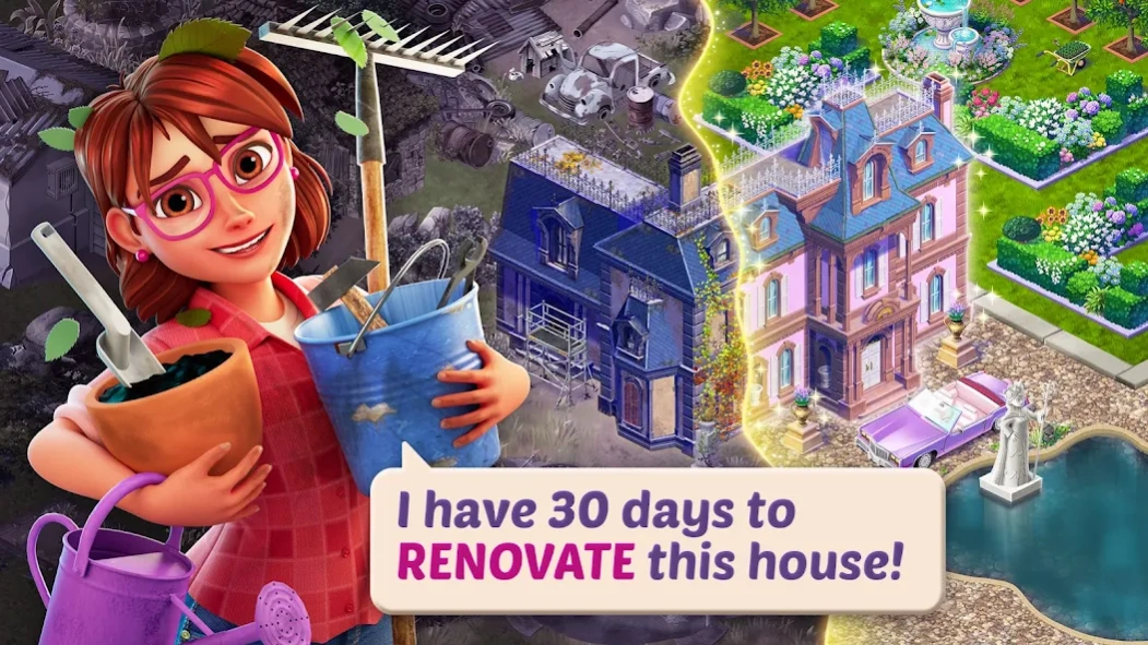 Review Screenshot - Garden Simulator Game – Restore the Garden Estate to its Former Glory