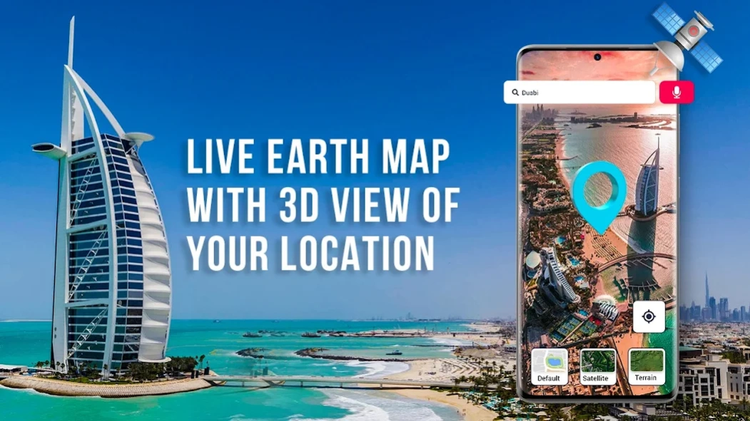 Live Satellite View, Earth Map 1.1.0 Screenshot