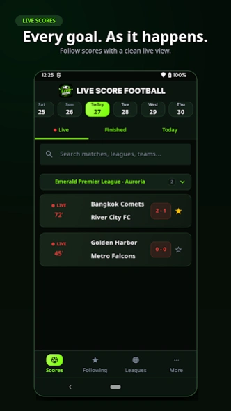 Live Scores Football 1.15 Screenshot