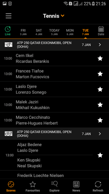 Livescore: Live Sports Scores 5.4 Free Download